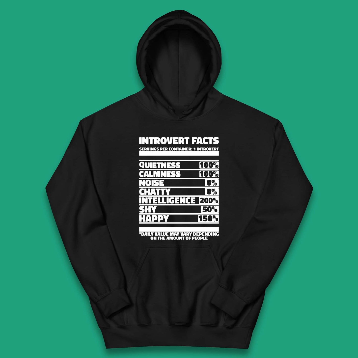 Introvert Facts Kids Hoodie