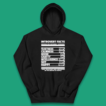 Introvert Facts Kids Hoodie