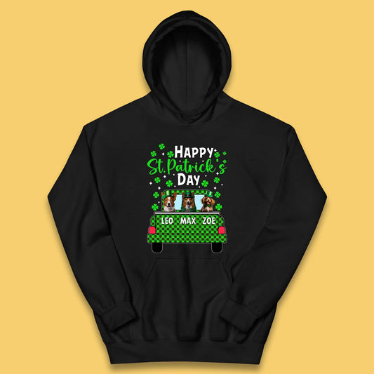 Personalised Dog St. Patrick's Day Kids Hoodie