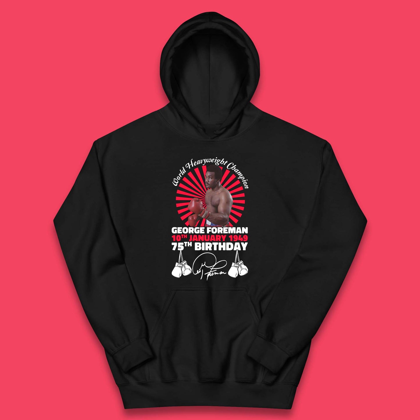 George Foreman 75th Birthday Kids Hoodie