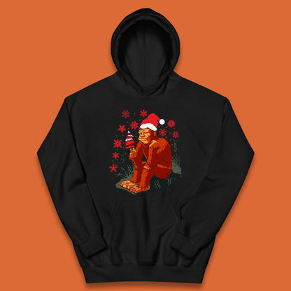 bigfoot christmas tree hoodie