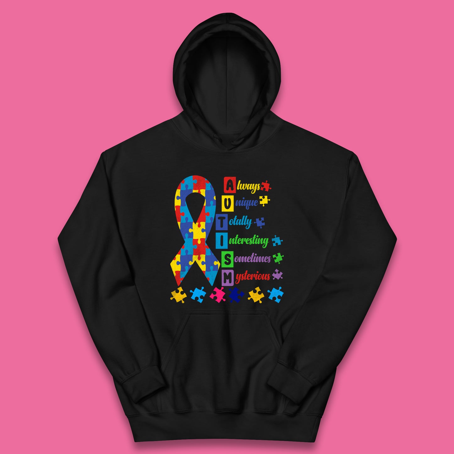 Autism Always Unique Kids Hoodie