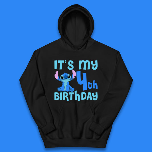 Personalised It's My Birthday Disney Stitch Custom Birthday Year Lilo & Stitch Birthday Party Kids Hoodie