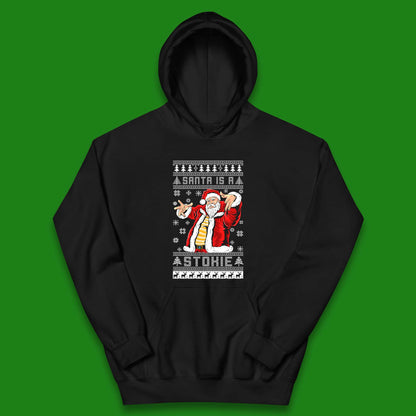 Santa is A Stokie Christmas Kids Hoodie