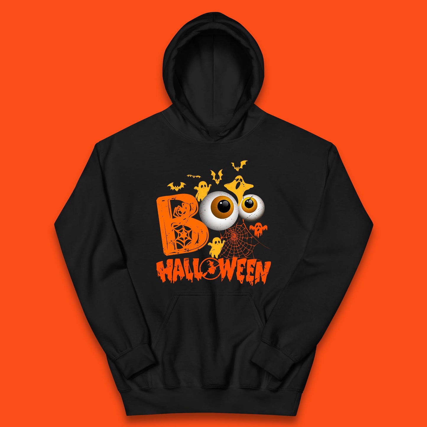 Halloween Spooky Boo Eye Balls Funny Halloween Boo Ghost Spooky Season Kids Hoodie