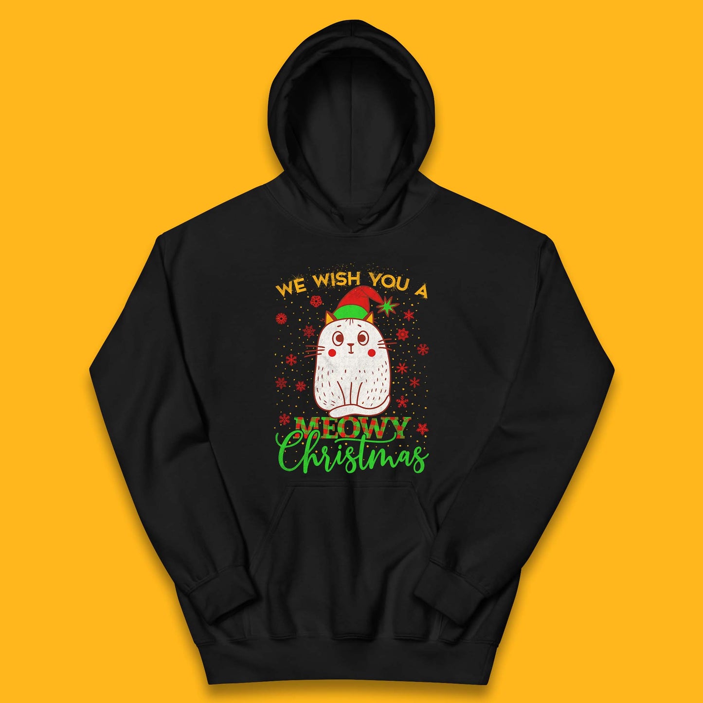 Meowy Christmas Kids Hoodie