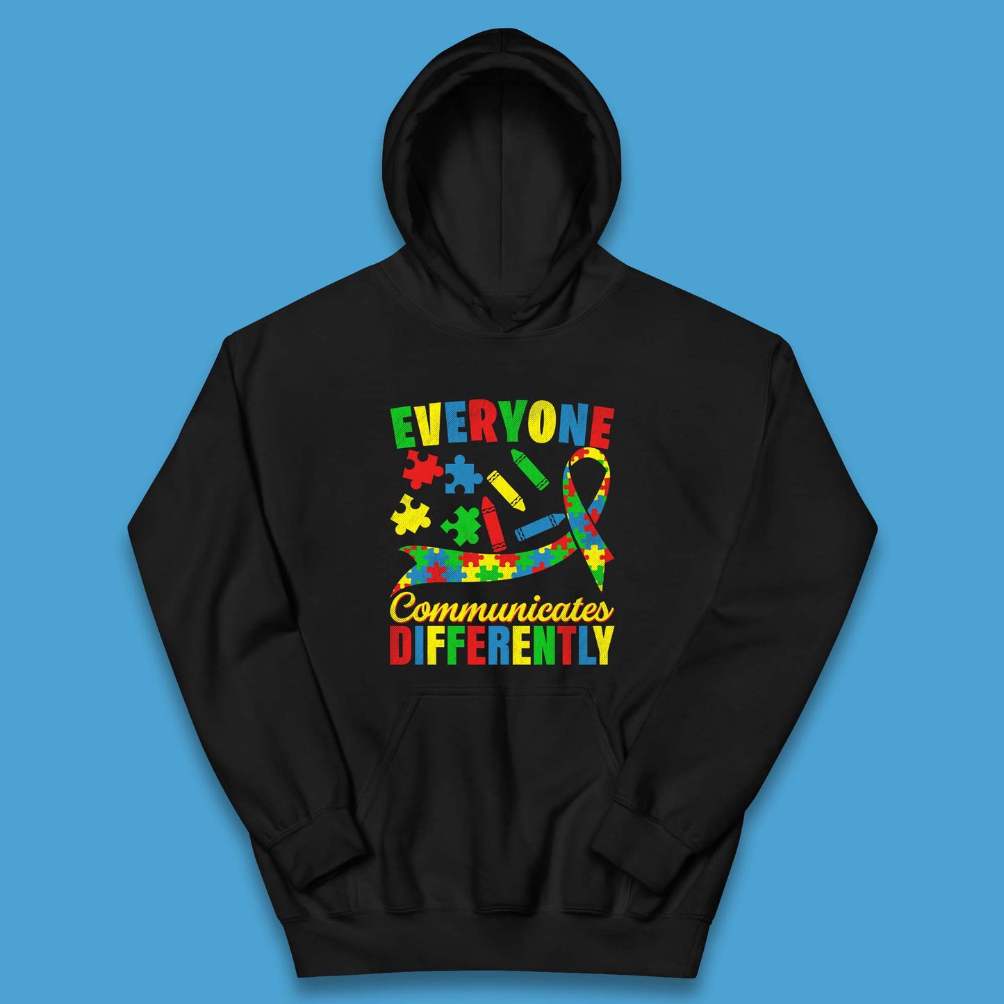 Everyone Communicates Differently Kids Hoodie