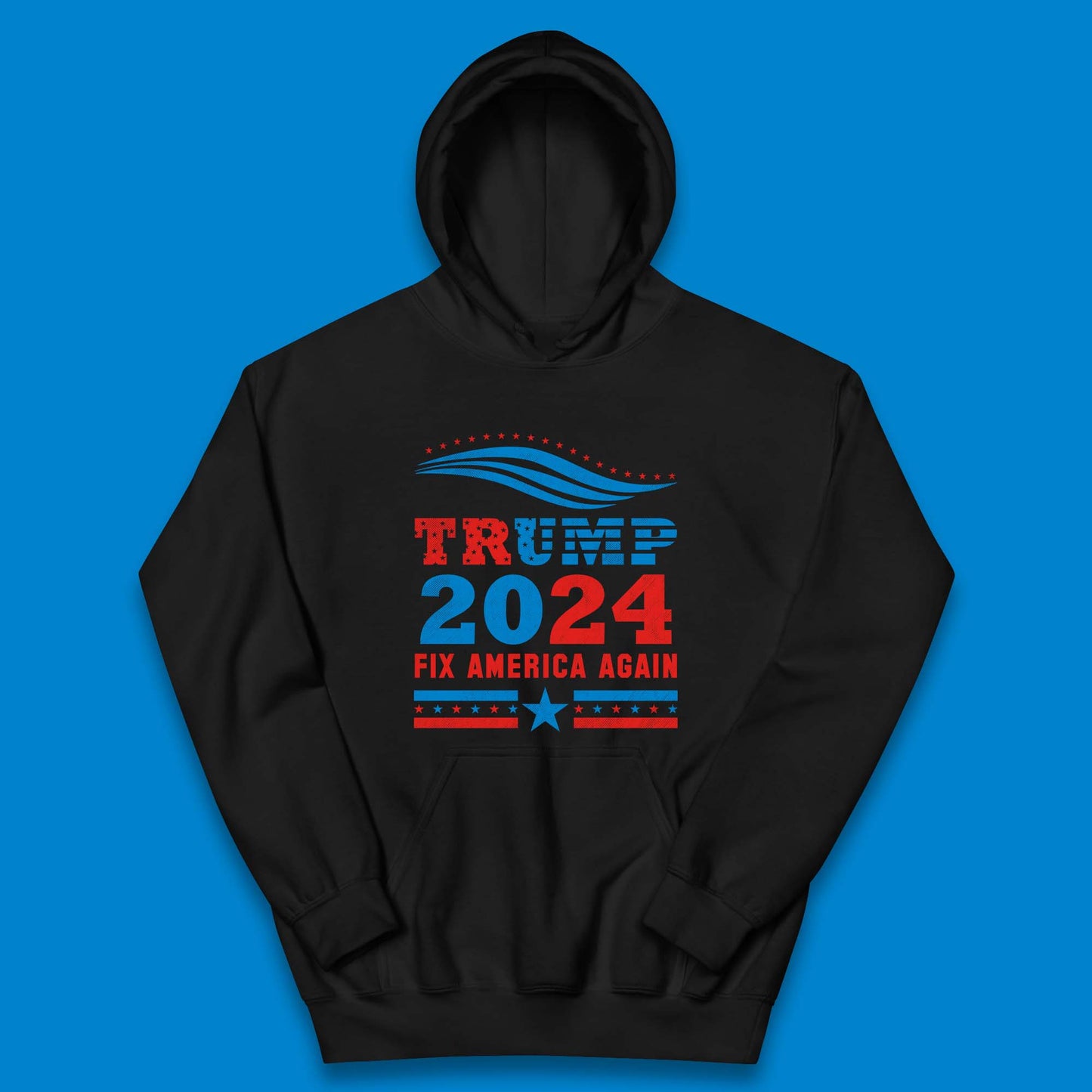 Trump 2024 Fix America Again Kids Hoodie