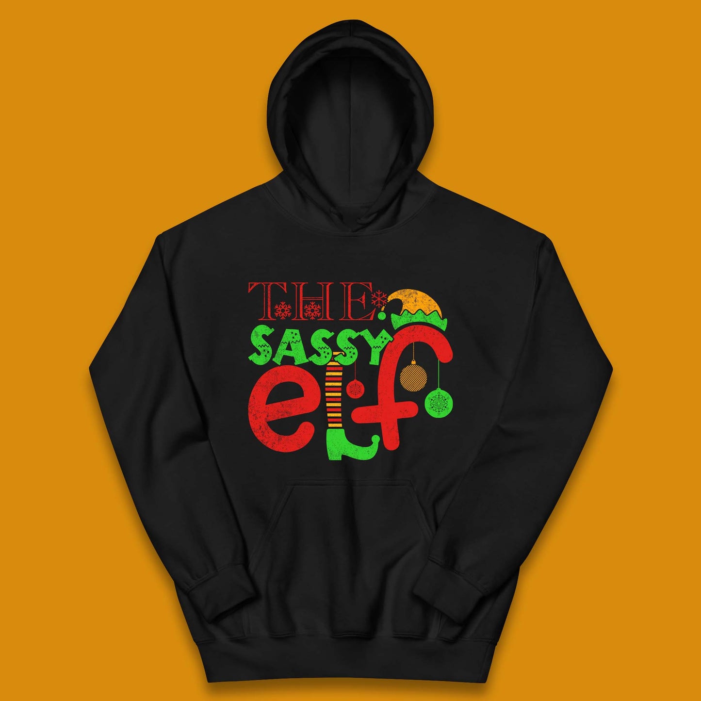 The Sassy Elf Christmas Kids Hoodie