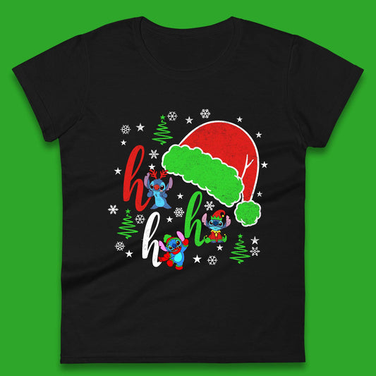 Ho Ho Ho Christmas Stitch Womens T-Shirt