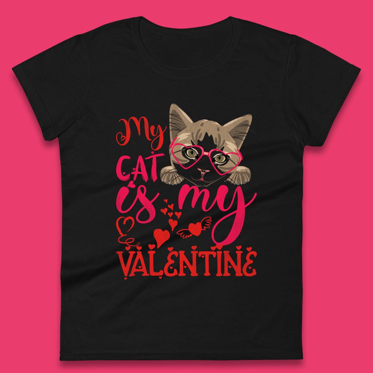 My Cat is My Valentine Shirt