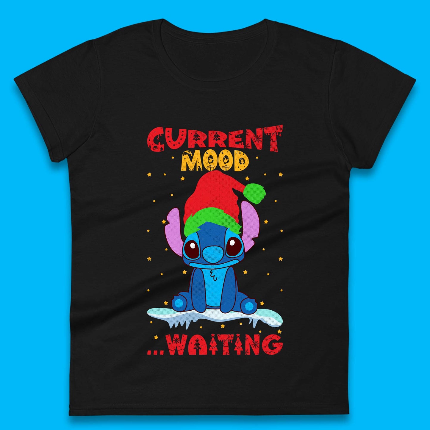 Current Mood Stitch Christmas Womens T-Shirt