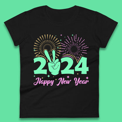 2024 2024 Happy New Year Celebrations Womens T-Shirt