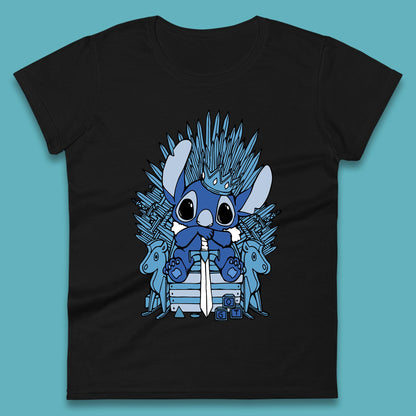 Disney Stitch Game Of Thrones Movie Parody The Throne Lilo And Stitch Womens Tee Top