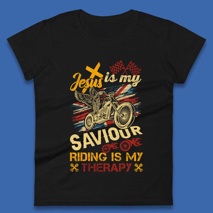 Riding Is My Therapy Womens T-Shirt