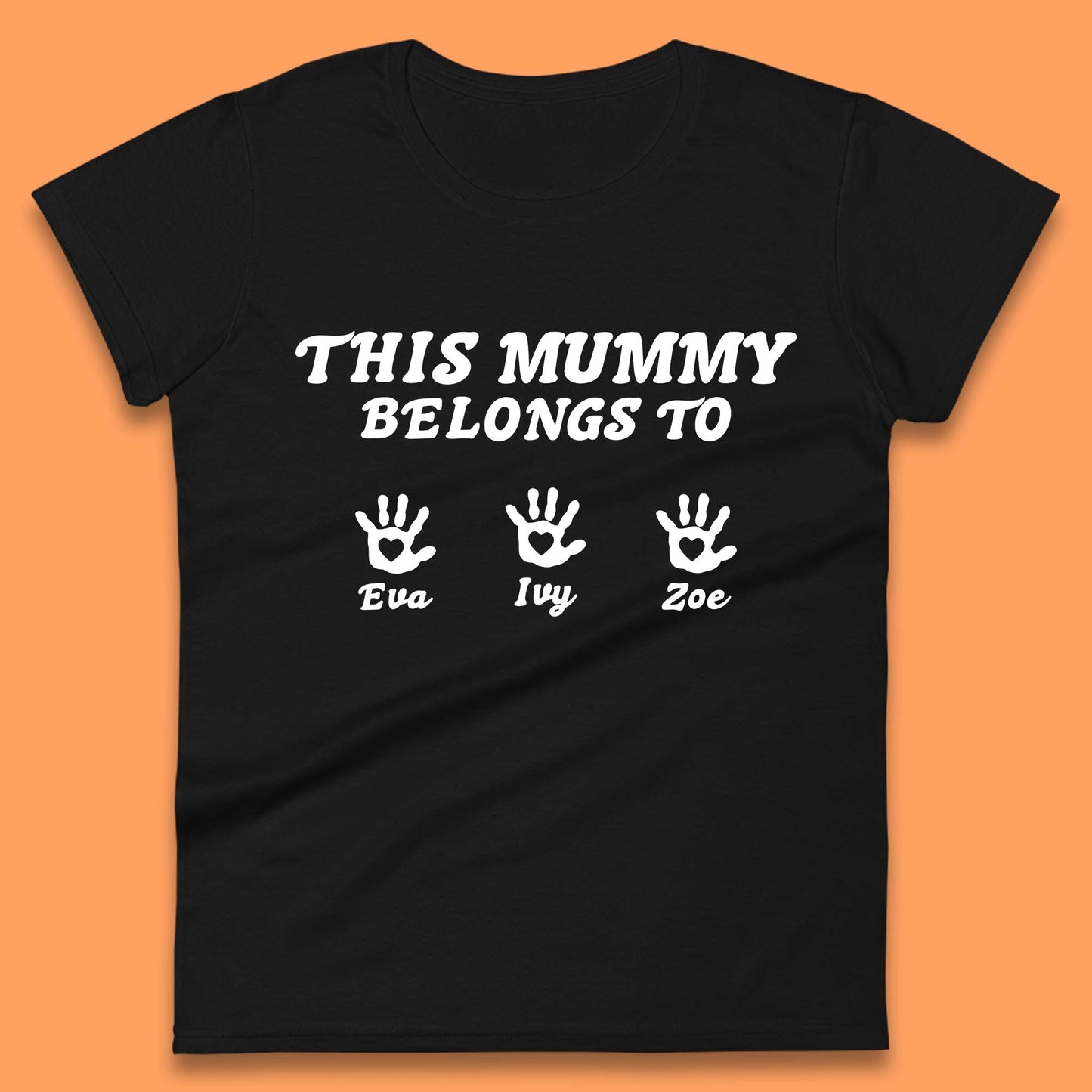 Personalised This Mummy Belongs Womens T-Shirt