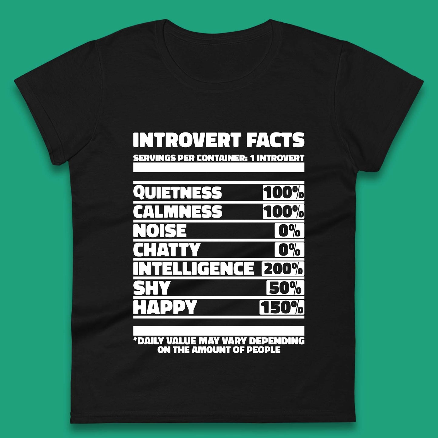 Introvert Facts Womens T-Shirt