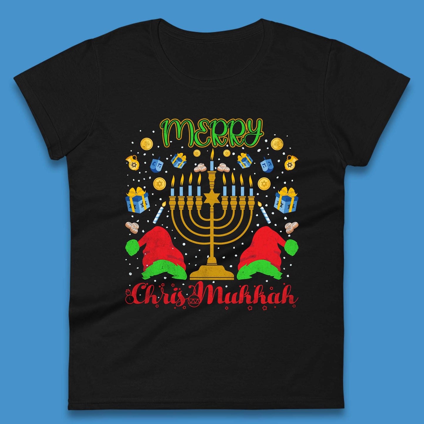 Merry Chrismukkah Womens T-Shirt