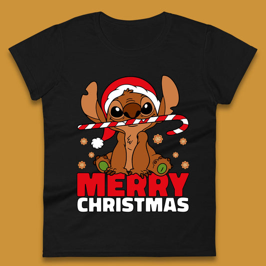 Gingerbread Stitch Christmas Womens T-Shirt