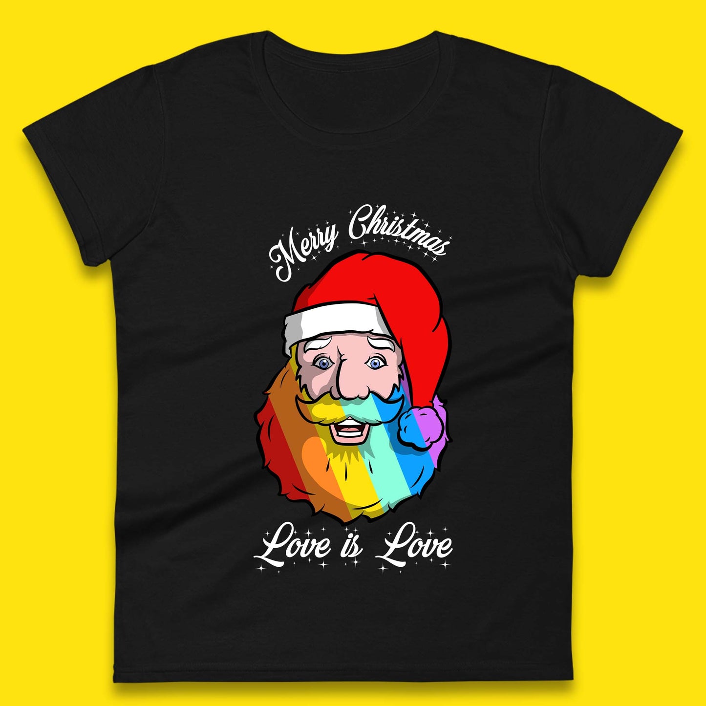 Gay Santa Christmas Womens T-Shirt