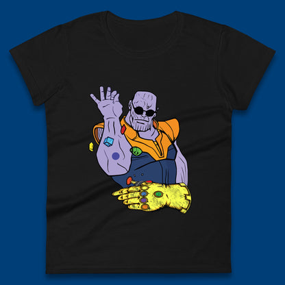 Thanos Infinity Stones Bae Avengers Infinity War Salt Bae Thanos Spoof Marvel Comics Infinity Gauntlet Womens Tee Top