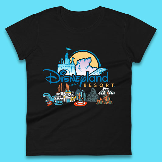 Retro Disneyland Resort Happiest Place on Earth Disneyland Parks Disney 100 Years Of Wonder Disneyland Family Trip Womens Tee Top