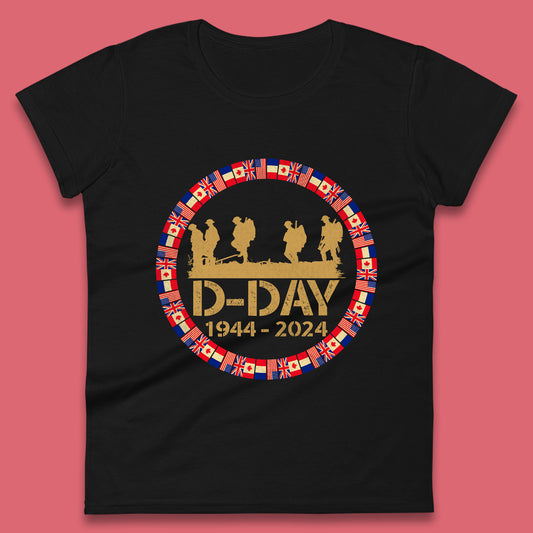 D-Day 1944-2024 Womens T-Shirt