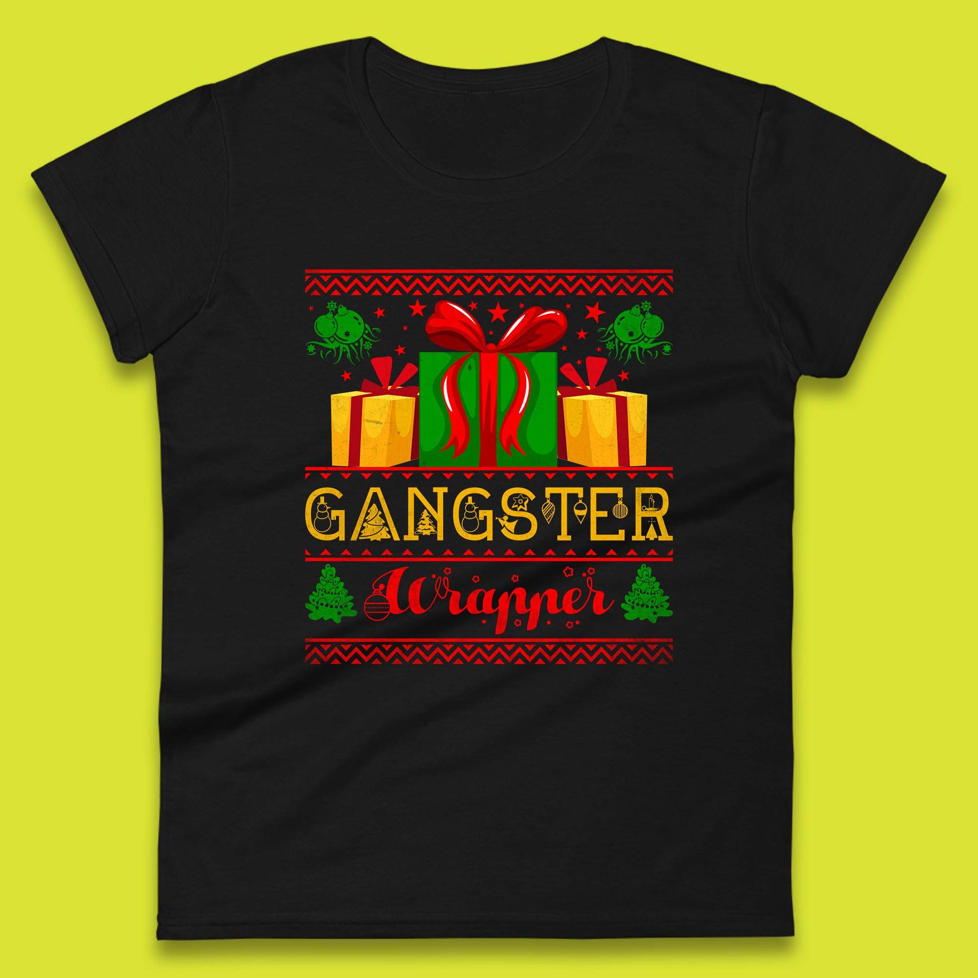 gangster wrapper womens top