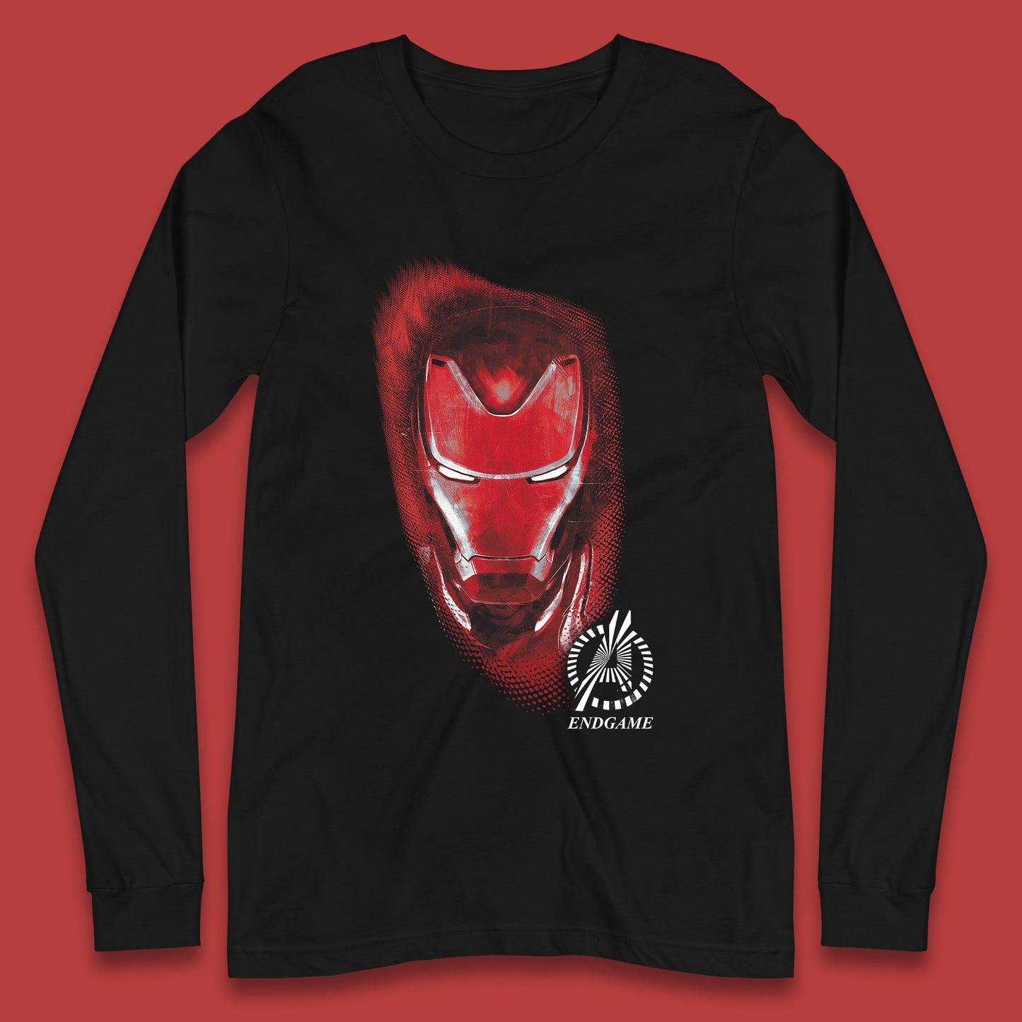 Marvel Avengers Iron Man Portrait Superhero Avengers Endgame Comic Book Character Iron-Man Marvel Comics Long Sleeve T Shirt