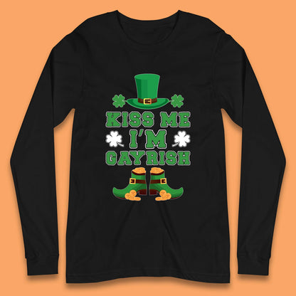 Kiss Me I'm Gayrish Long Sleeve T-Shirt