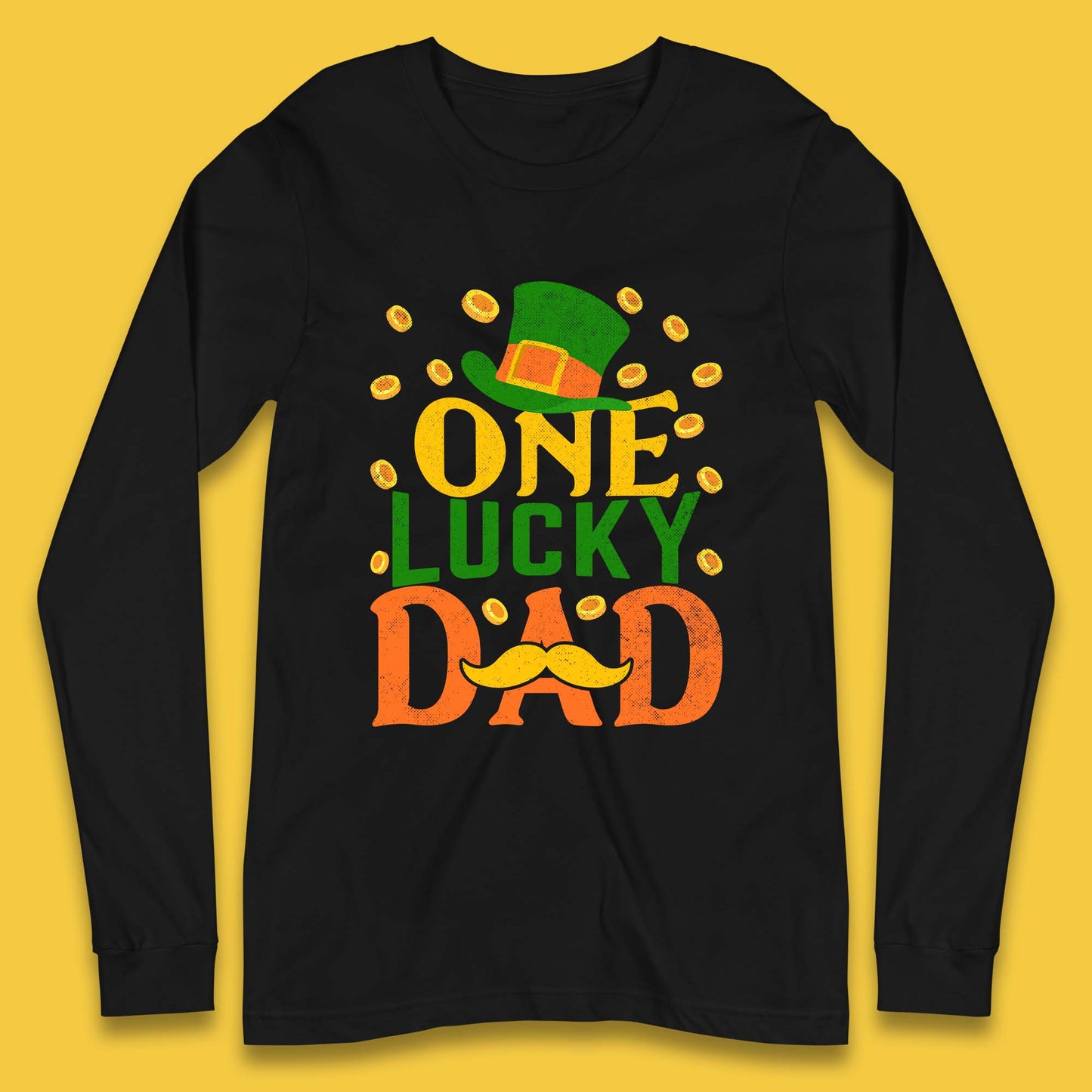 One Lucky Dad Patrick's Day Long Sleeve T-Shirt