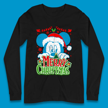 mickey mouse christmas long sleeve t shirt