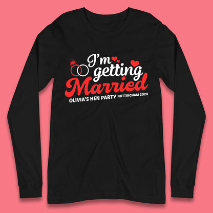 Custom Hen Do Party Long Sleeve T-Shirt