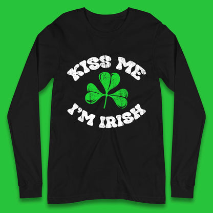 Kiss Me I'm Irish St. Patrick's Day Long Sleeve T-Shirt