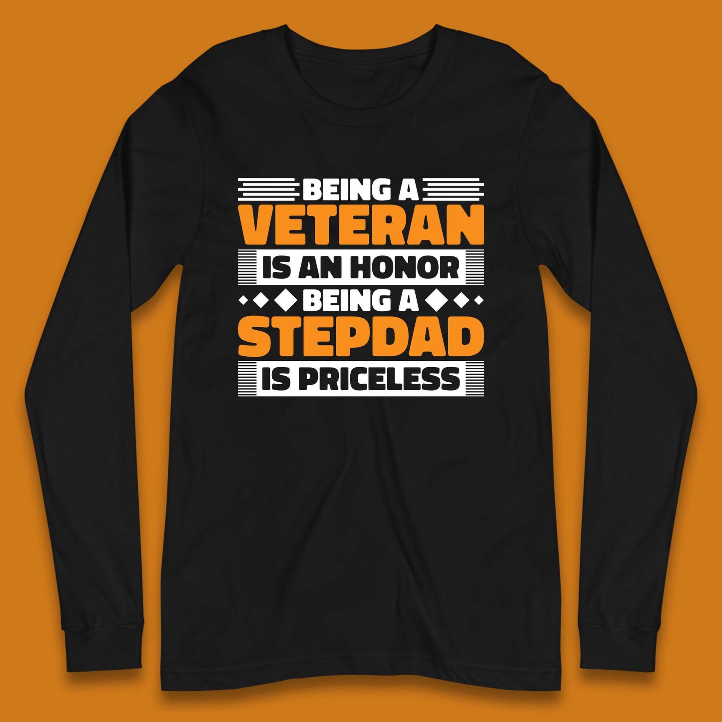 Veteran Stepdad Long Sleeve T-Shirt