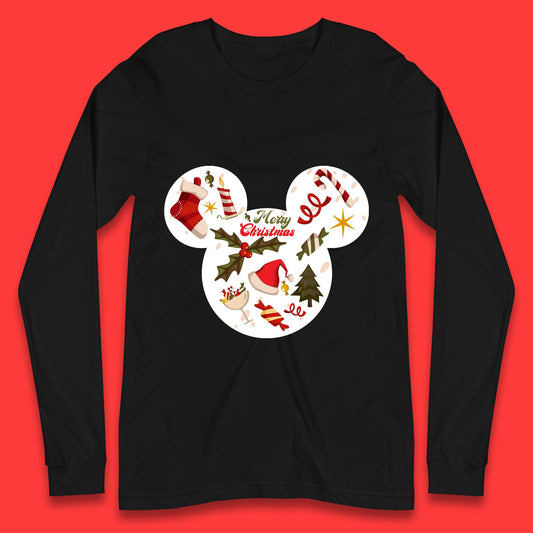 mickey mouse christmas long sleeve shirt