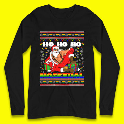 gay santa long sleeve t shirt