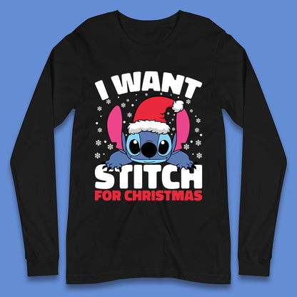 I Want Sticth For Christmas Long Sleeve T-Shirt