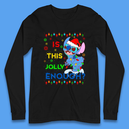 christmas stitch is this jolly enough long sleeve t shirt