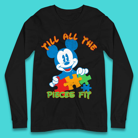 Autism Mickey Mouse Long Sleeve T-Shirt