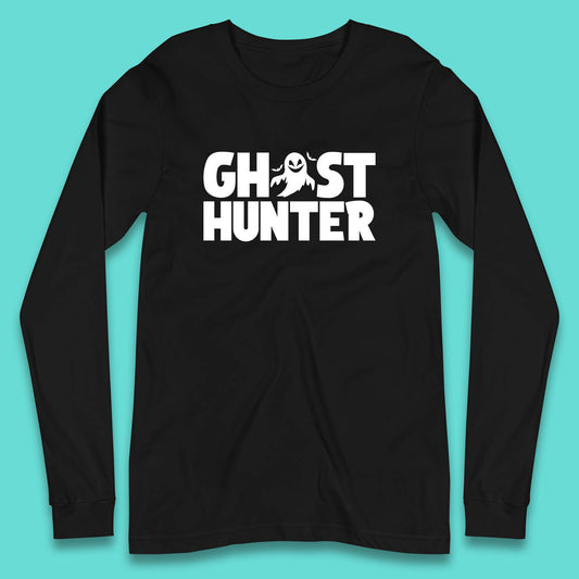 Ghost Hunter Halloween Haunted Ghostbusters Paranormal Investigator Long Sleeve T Shirt