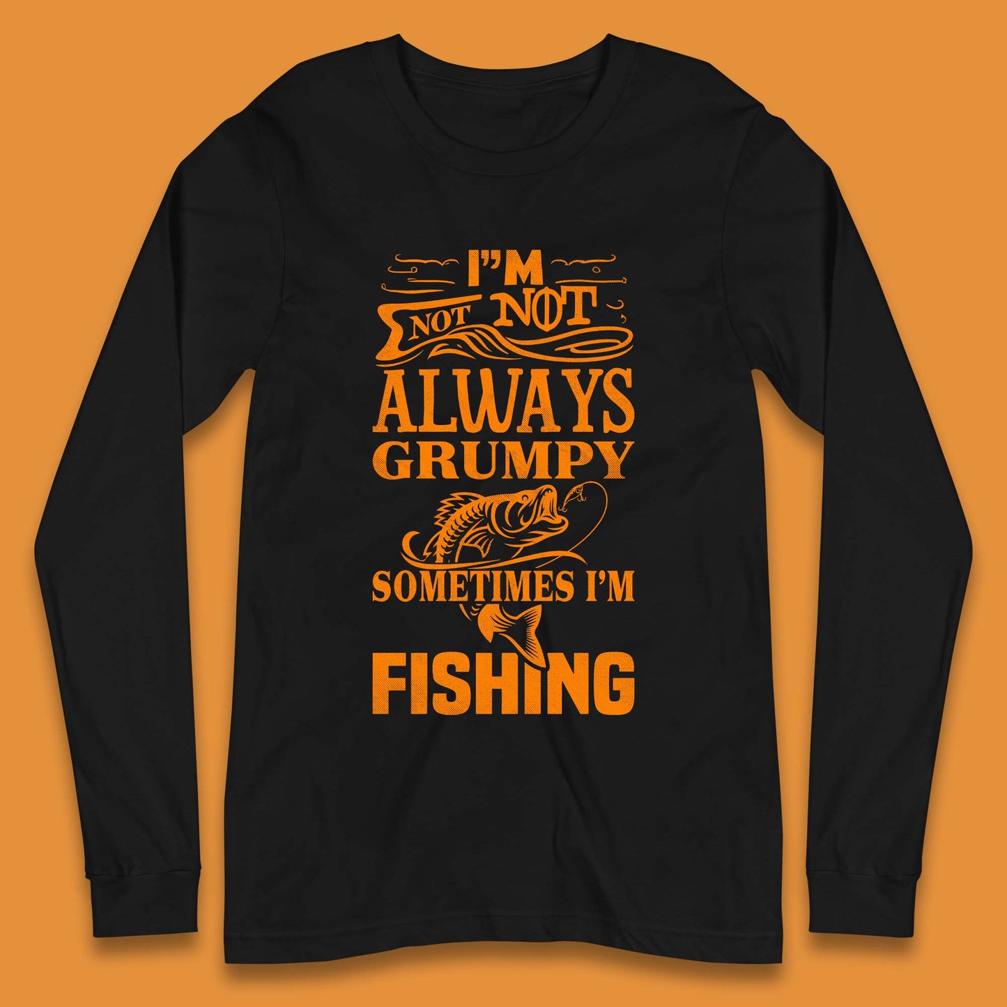 Grumpy Fisherman Long Sleeve T-Shirt