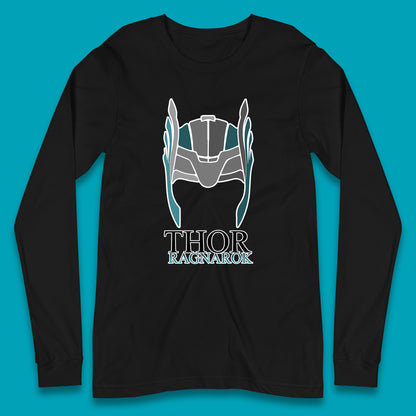 Thor Ragnarok Marvel Avenger Thor Helmet Superhero Movie Character Thor Helmet Ragnarok Long Sleeve T Shirt