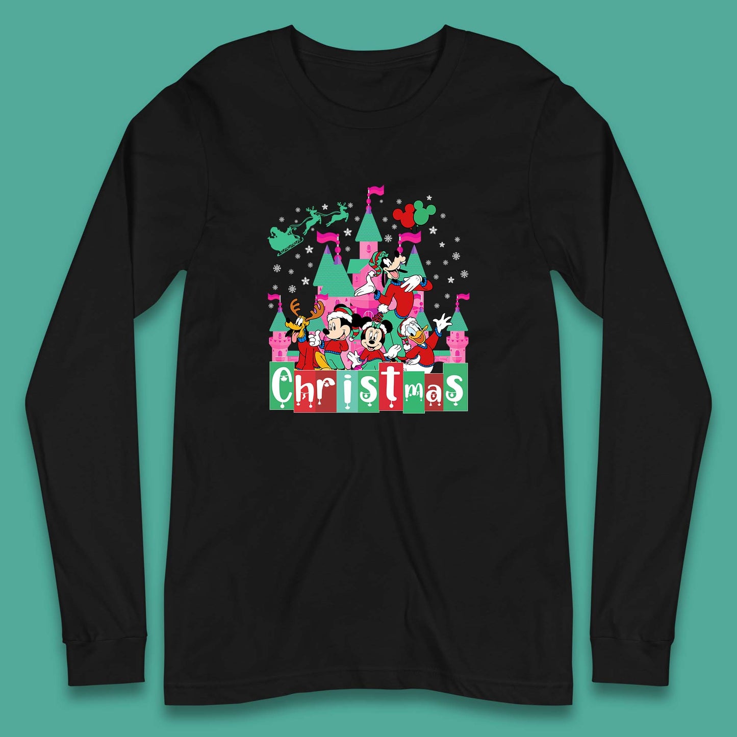 christmas disneyland long sleeve t shirt