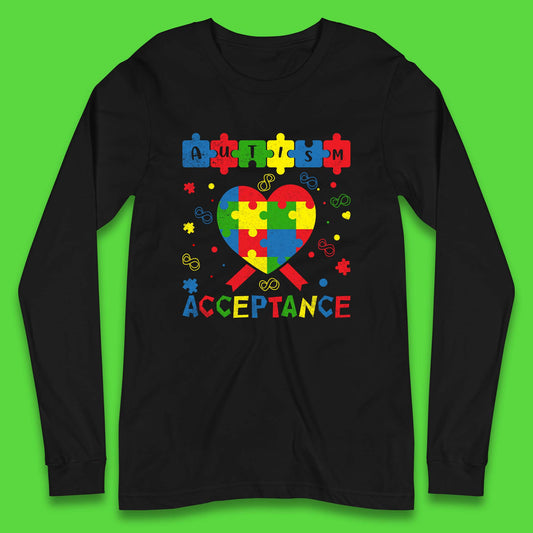 Autism Acceptance Awareness Long Sleeve T-Shirt