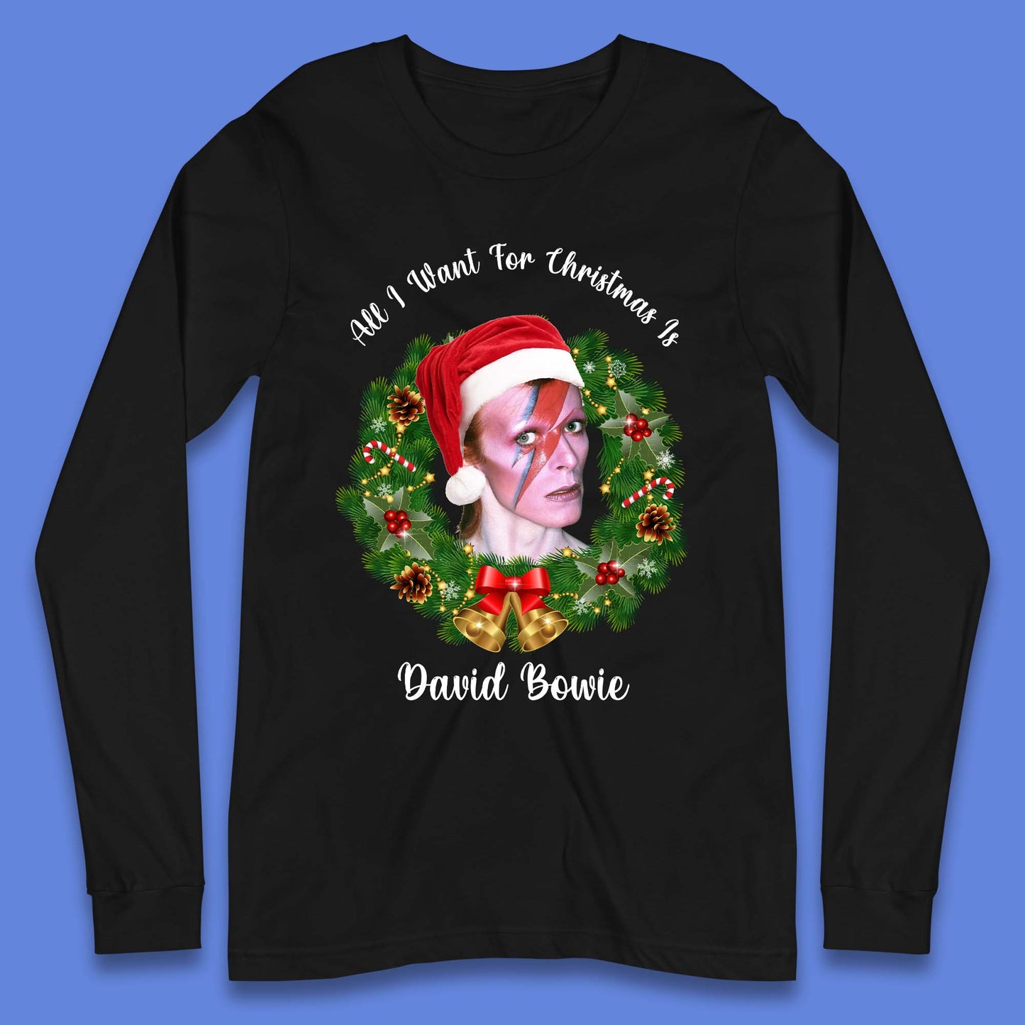 David Bowie Christmas Long Sleeve T-Shirt