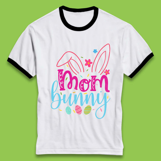 Mom Bunny Ringer T-Shirt