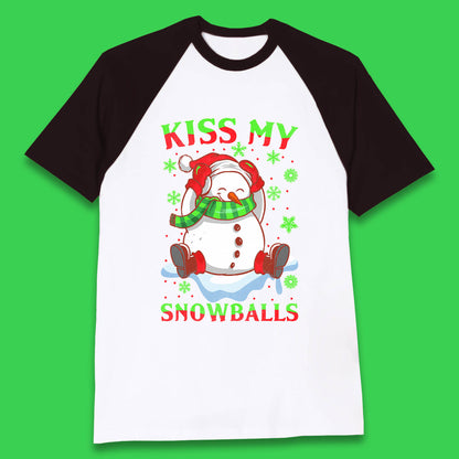 snowman baseball t shirt