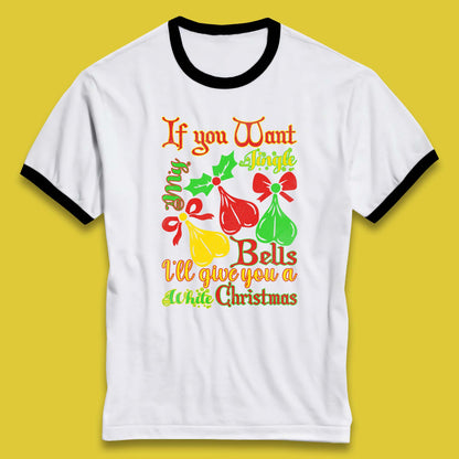 jingle bells ringer t shirt