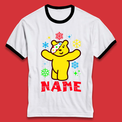 pudsey bear ringer t shirt